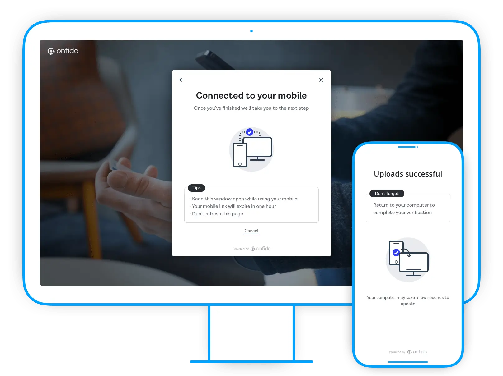 Two Apple phones with Mad on Heels screens
